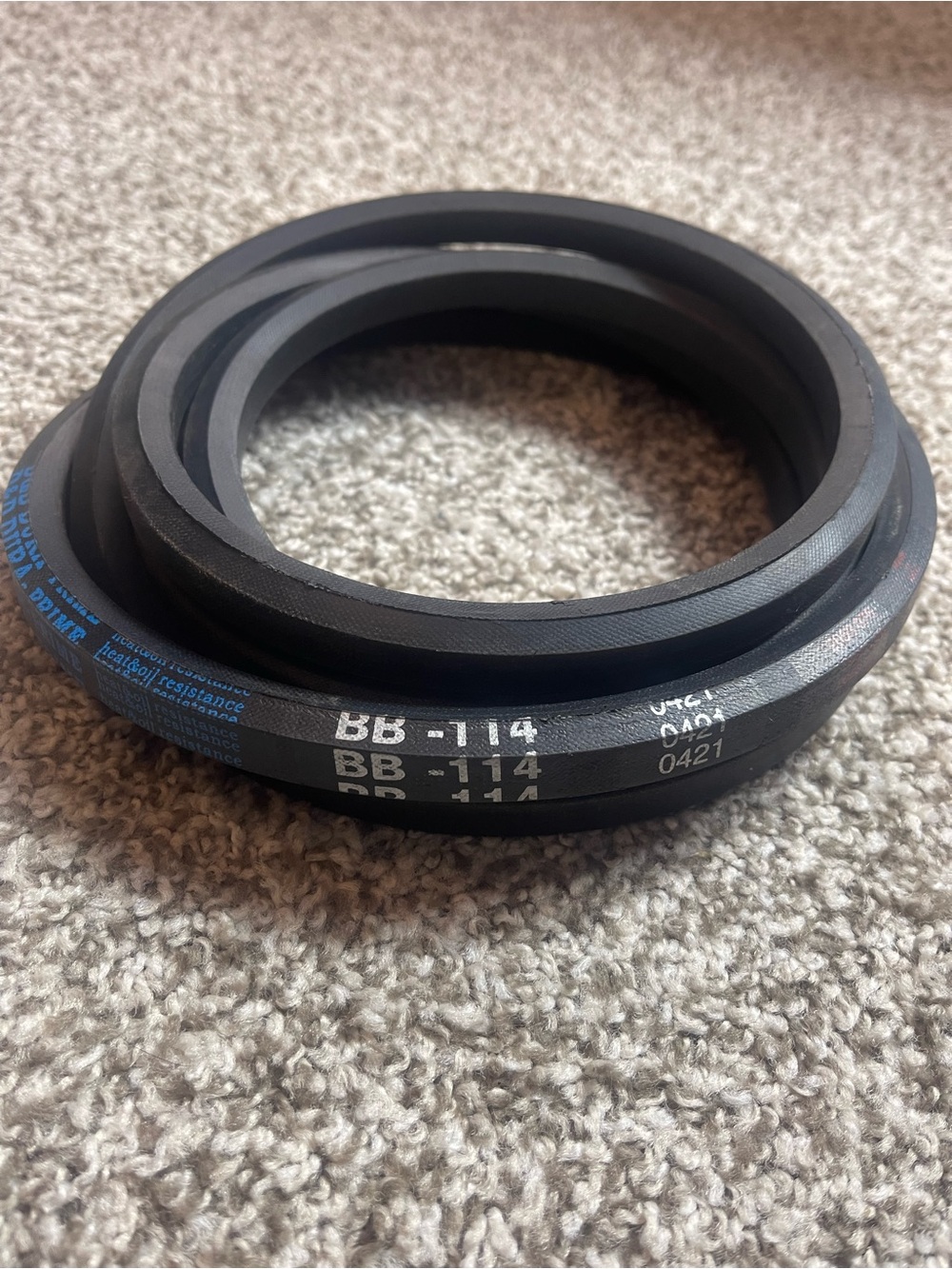 D&D PowerDrive BB114 Hexagonal V Belt